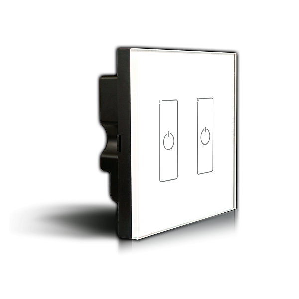 DALI Touch Panel, 2 Chanel control, Scene, Group, Unicast, Broadcast mode. Output signal: DALI, IP20. EDA2  LTECH Touch Panel